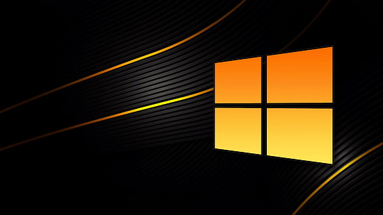 Windows 10, Schwarz, 4K, 8K, 10K, HD-Hintergrundbild HD wallpaper