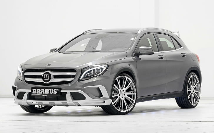 2014 Brabus Mercedes Benz GLA Class, รถเก๋ง brabus สีเทา, mercedes, benz, class, brabus, 2014, รถยนต์, mercedes benz, วอลล์เปเปอร์ HD