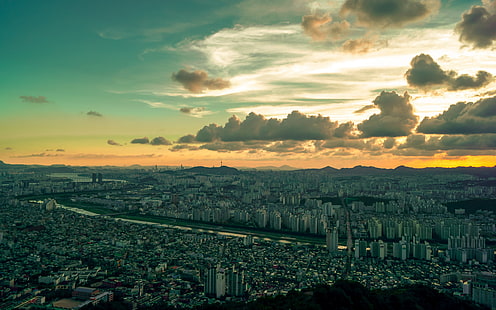 المدينة ، كوريا الجنوبية ، سيول، خلفية HD HD wallpaper