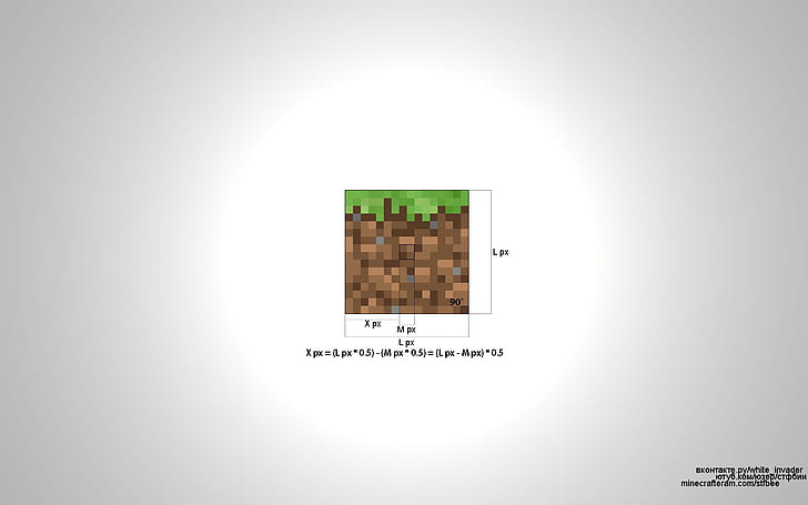 Minecraft, tamaños, suelo, cubo, Fondo de pantalla HD