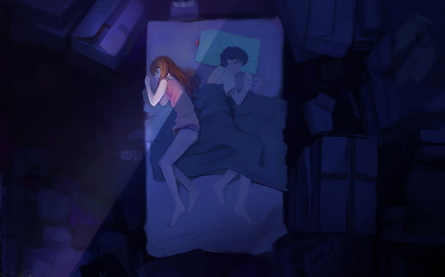 Neon Genesis Evangelion von Asuka Langley Soryu und Ikari Shinji, HD-Hintergrundbild HD wallpaper