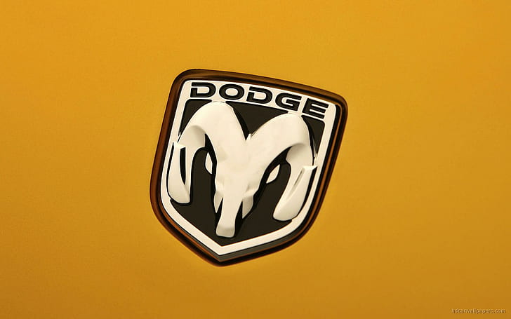 Logo Dodge Car, srebrny emblemat dodge ram, logo, dodge, samochody, Tapety HD