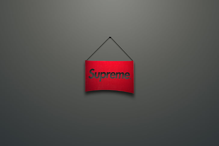 Supreme logo, red, logo, supreme, the Suprema, HD wallpaper