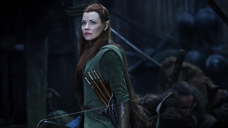 The Hobbit, Girl, Fantasy, Evangeline Lilly, Beautiful, Green, Warrior, The, Wallpaper, Eyes, The Hobbit, Weapons, Arrow, Elf, Face, Lips, Movie, Battle, Film, 2014, Five, Hair, Adventure, Armor, Warner Bros. Pictures, Bow, MGM, Tauriel, Archery, The Hobbit: The Battle of the Five Armies, New Line Cinema, Gnomes, Armies, The Hobbit 3, Metro-Goldwyn-Mayer, HD wallpaper