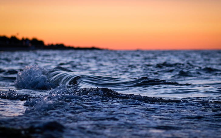 Água, ondas, paisagem, mar, água, ondas, paisagem, mar, HD papel de parede