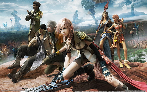 Final Fantasy XIII, Claire Farron, Oerba Yun Fang, Oerba Dia Vanille, videogames, HD papel de parede HD wallpaper
