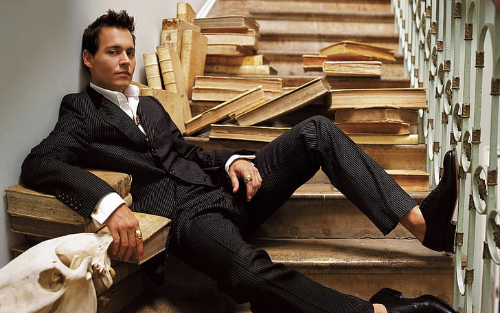 Johnny Depp Elegant, Wallpaper HD