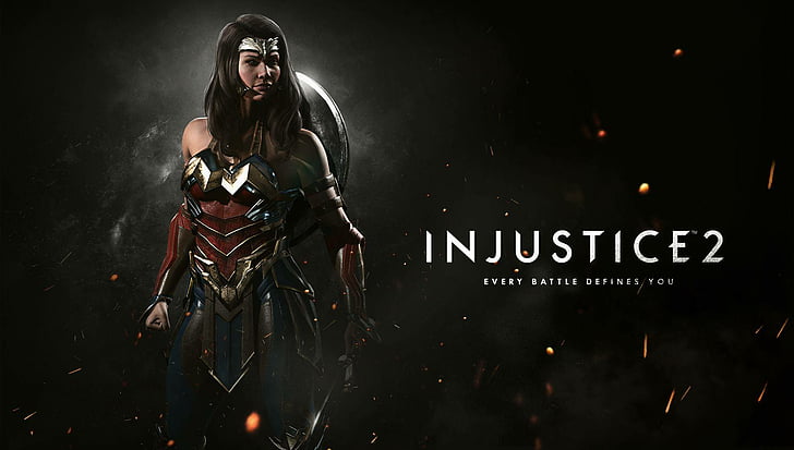Плакат Injustice 2, Wonder Woman, Injustice 2, HD тапет