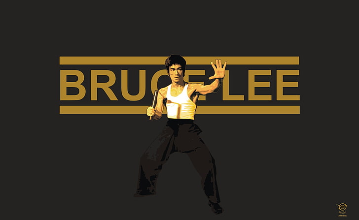 Bruce Lee, Künstlerisch, Typografie, zelko, radic, bfvrp, kunst, digital, realismus, pop, zeichnungen, gemälde, filme, vektor, kunstwerke, pop art, prominente, bruce lee, brus, bilder, bilder, HD-Hintergrundbild