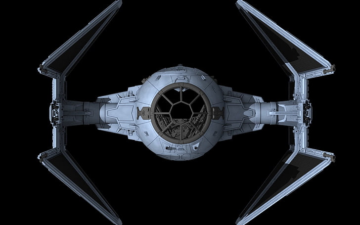 weißer X-Wing Kämpfer, Star Wars, TIE Interceptor, HD-Hintergrundbild