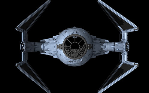 бял боец ​​X-Wing, Междузвездни войни, TIE Interceptor, HD тапет HD wallpaper