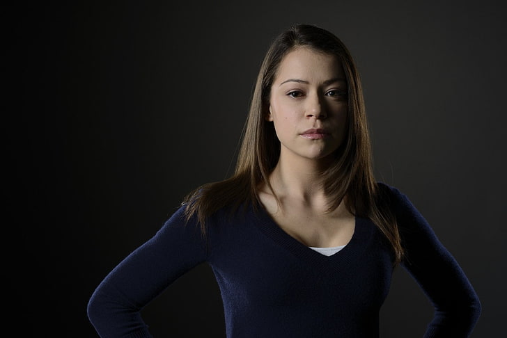 Actrices, Tatiana Maslany, Actrice, Yeux bruns, Brunette, Canadienne, Fond d'écran HD