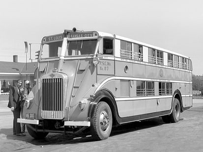 1930, autobus, autokar, duplex, nite, retro, semi, traktor, transport, Tapety HD HD wallpaper
