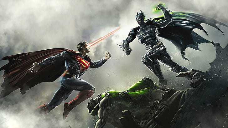 Ketidakadilan - Gods Among Us, film superman vs batman, game, 1920x1080, batman, superman, komik dc, ketidakadilan, dewa di antara kita, Wallpaper HD