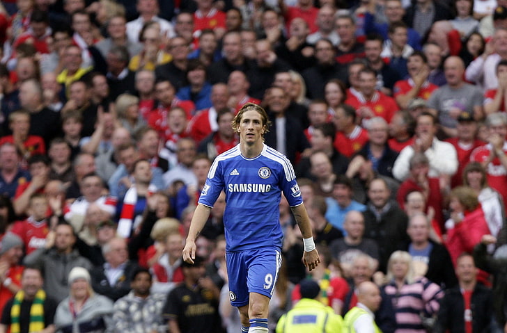 kaos sepak bola biru pria, sepak bola, Chelsea, Fernando Torres, Torres, 50 juta, Wallpaper HD