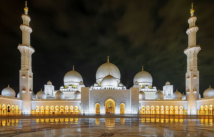 Abu Dhabi, Emirati Arabi Uniti, Al Jāmi ´ al Kabīr, Sfondo HD