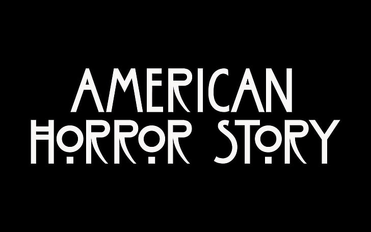 черно-бяла текстова илюстрация, Американска история на ужасите, HD тапет