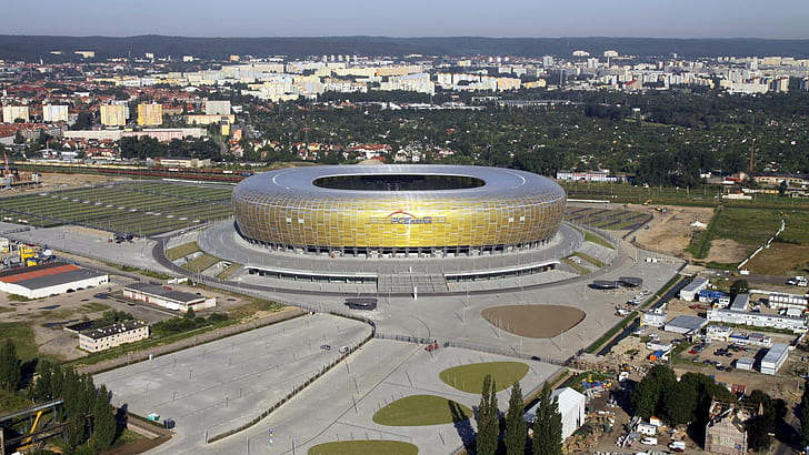 Stadium, Gdańsk, Pologne, polonais, Fond d'écran HD