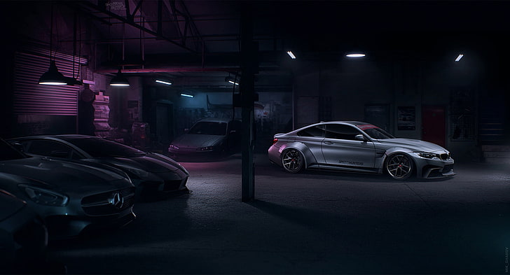 escuro, veículo, carro, BMW, Mercedes-Benz, Lamborghini, HD papel de parede