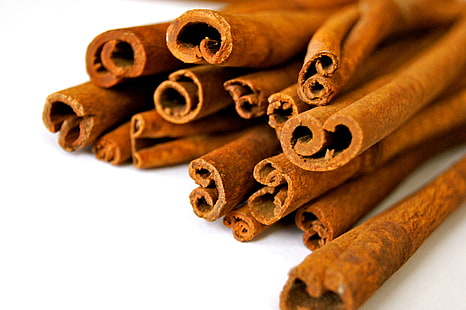 brown, cinnamon, cinnamon sticks, close up, food, fragrance, herbs, raw, spices, HD wallpaper HD wallpaper