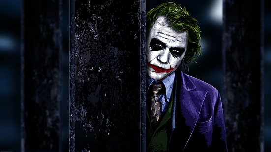 Batman The Dark Knight Joker HD, ilustracja jokera, filmy, mroczny, batman, rycerz, joker, Tapety HD HD wallpaper