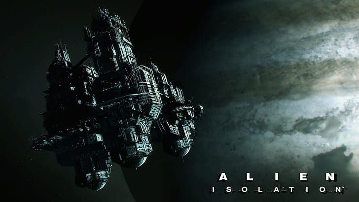Alien (film), Alien: Isolation, Aliens, Aliens (film), artwork, Concept Art, Art fantastique, Nostromo, Sevastopol, espace, vaisseau spatial, Spacestation, jeux vidéo, Fond d'écran HD