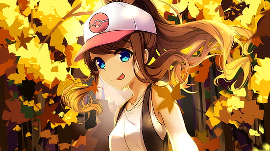 Sfondo di personaggi Pokemon, allenatori di Pokémon, anime girls, Pokémon, Sfondo HD HD wallpaper