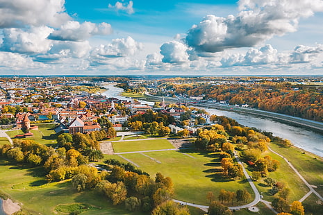 die Stadt, Litauen, Kaunas, HD-Hintergrundbild HD wallpaper