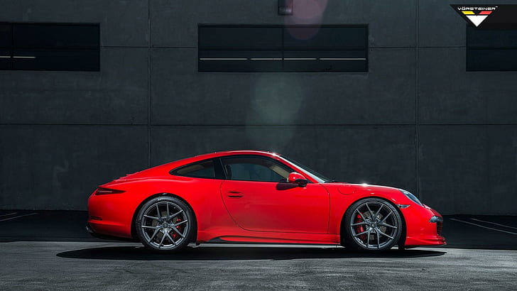 Porsche 991 Carrera Red Car, red porsche carrera, porsche, carrera, Fondo de pantalla HD