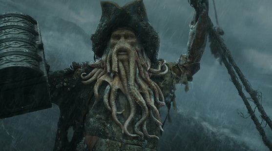 Pirates des Caraïbes, Pirates des Caraïbes: Le coffre du mort, Davy Jones, Fond d'écran HD HD wallpaper