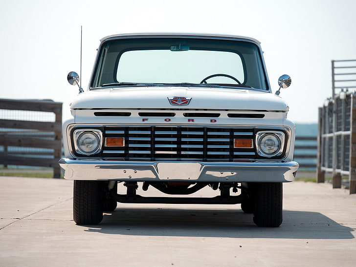 1963, cab, classic, custom, f 100, f100, ford, pickup, styleside, HD wallpaper
