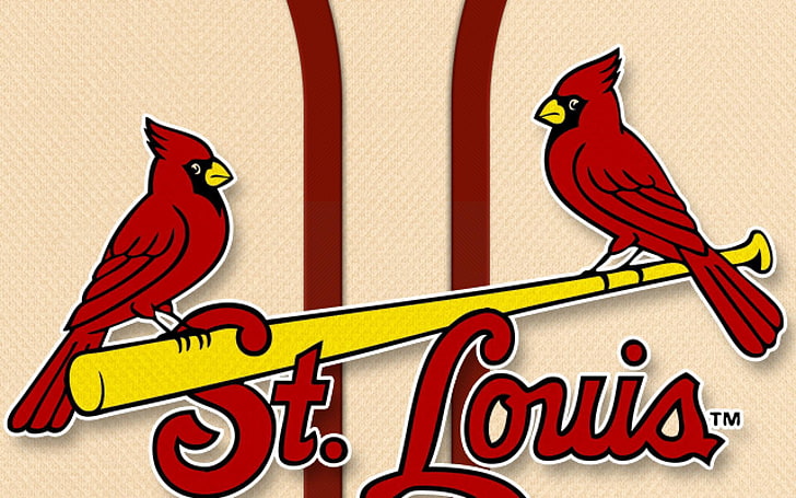 St. Louis Cardinals-logotyp, st Louis-kardinaler, kardinaler, baseboll, logotyp, HD tapet
