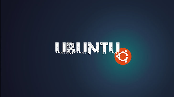 Ubuntu-Logo, Ubuntu, Linux, dunkel, HD-Hintergrundbild