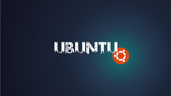 Ubuntu-logotyp, Ubuntu, Linux, mörk, HD tapet HD wallpaper