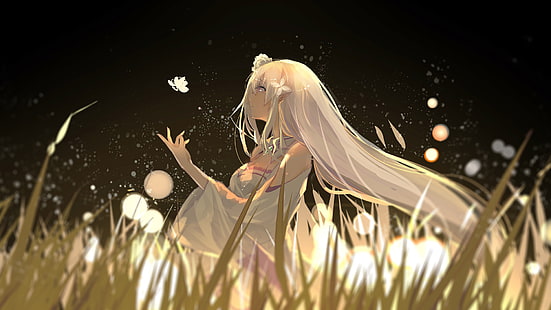 weibliche Anime Charakter Tapete, Emilia, Re Zero, Anime Mädchen, Re: Zero Kara Hajimeru Isekai Seikatsu, HD-Hintergrundbild HD wallpaper