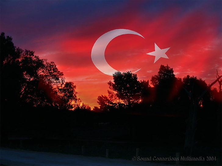 flags, turkey, turkish, HD wallpaper