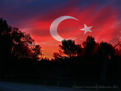 플래그, 터키, 터키어, HD 배경 화면 HD wallpaper
