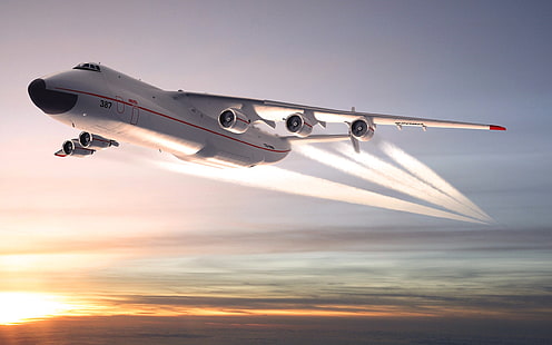 เครื่องบินสีขาว antonov an-225, mriya, เครื่องบินรบเชิงกลยุทธ์, สหภาพโซเวียต, ยูเครน, วอลล์เปเปอร์ HD HD wallpaper