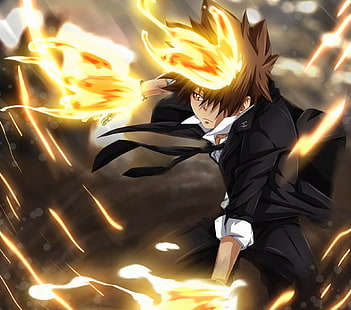 Anime, Katekyō Hitman Reborn !, Tsunayoshi Sawada, HD-Hintergrundbild HD wallpaper