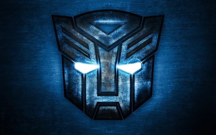 Transformers Blue Logo, megatron, optimus, abelha, área de trabalho, HD papel de parede