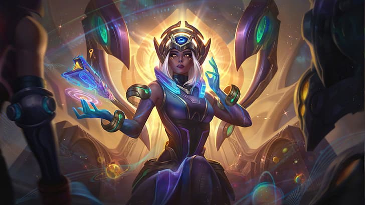 Karma, Karma (League of Legends), The Odyssey, League of Legends, Riot Games, luar angkasa, galaksi, Guardians of the Galaxy, Support (League Of Legends), pendukung, Wallpaper HD