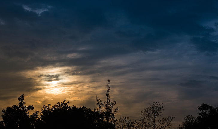 zachód słońca, niebo, Tapety HD