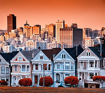 град, къща, сграда, Сан Франциско, HD тапет HD wallpaper