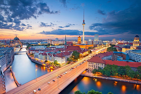 city, Berlin, Germany, HD wallpaper HD wallpaper