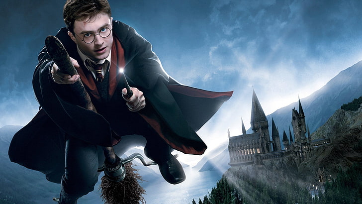 Harry Potter, film, Harry Potter, Hogwarts, kastil, Daniel Radcliffe, Harry Potter, dan Piala Api, Wallpaper HD