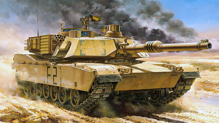 USA, Abrams, main battle tank, MBT, M1A2, HD wallpaper