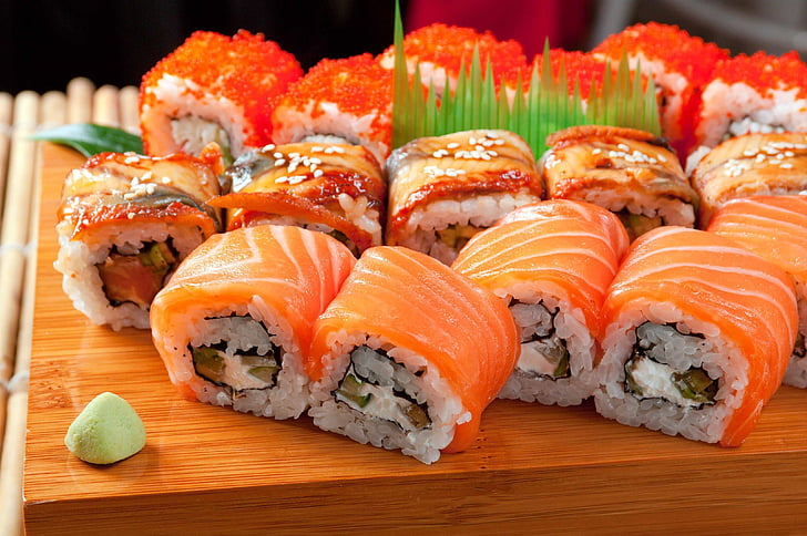 asian, fish, food, japan, japanese, life, meal, meat, oriental, seafood, still, sushi, HD wallpaper