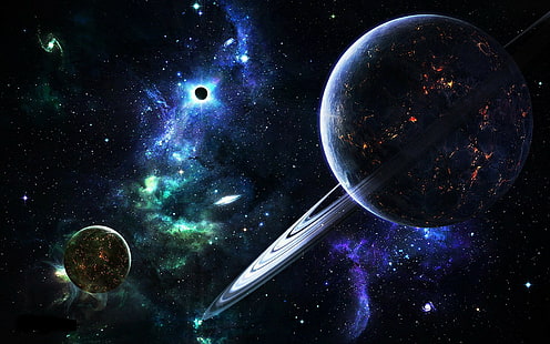 space, 1920x1200, planet, nebula, star, Galaxy, 4K, HD wallpaper HD wallpaper