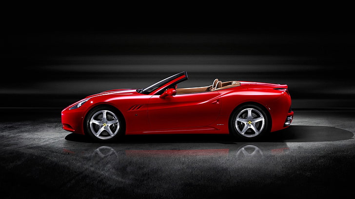 Ferrari California, Ferrari, mobil merah, mobil, kendaraan, Wallpaper HD