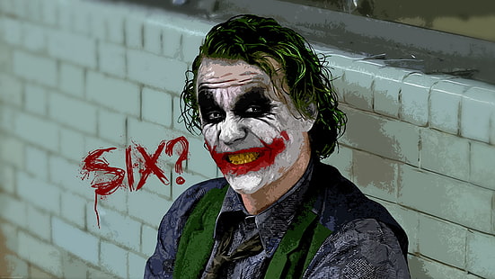 The joker painting, Joker, MessenjahMatt, The Dark Knight, Batman, movies, HD wallpaper HD wallpaper